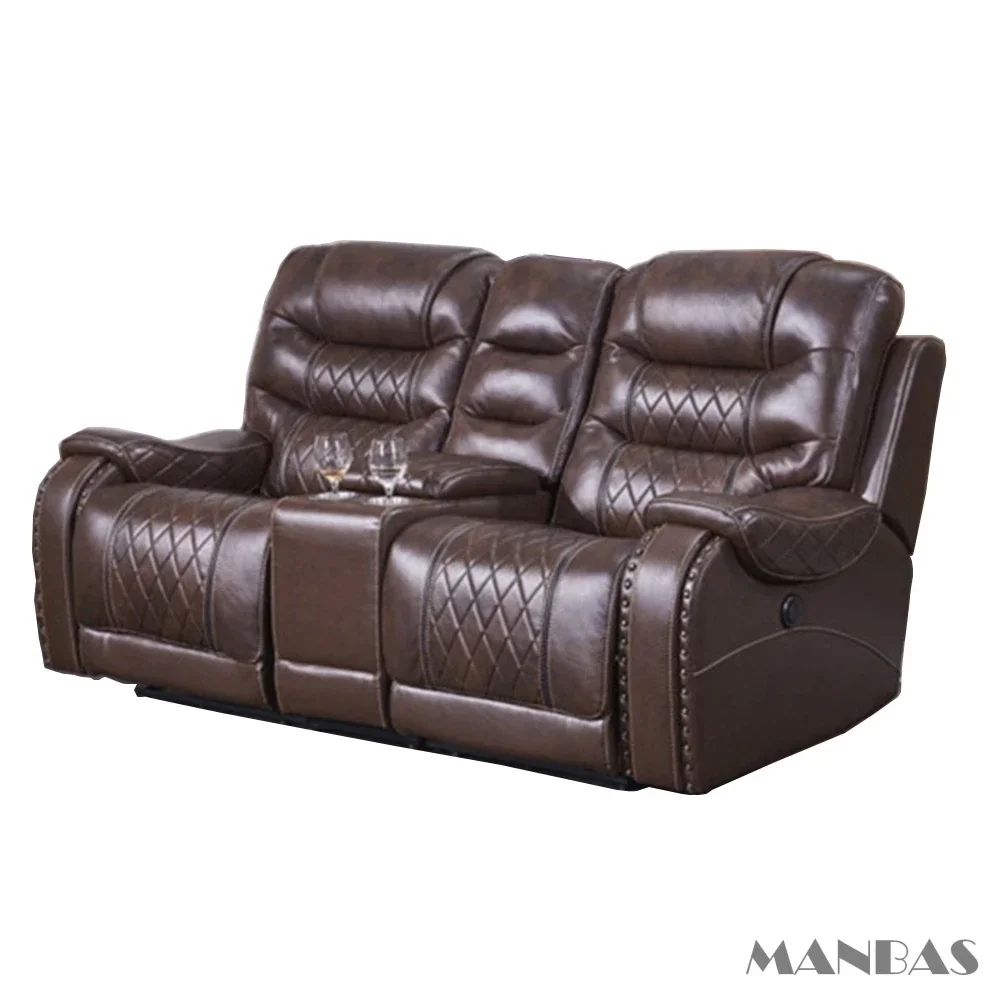 Home Cinema Couch - Sofa Recliner Elektrik Kulit Asli Berkualitas
