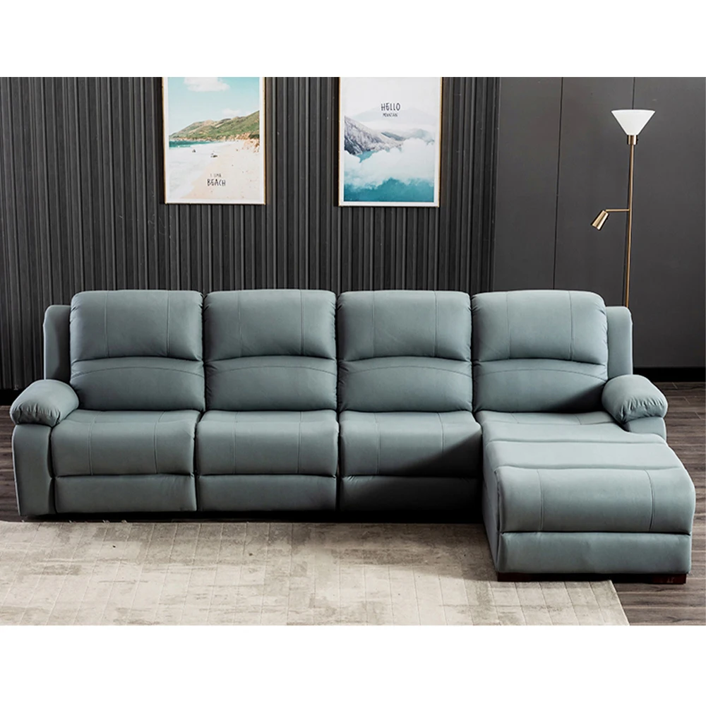 Home Cinema Couch - Sofa Recliner Elektrik Manual Kulit Asli,