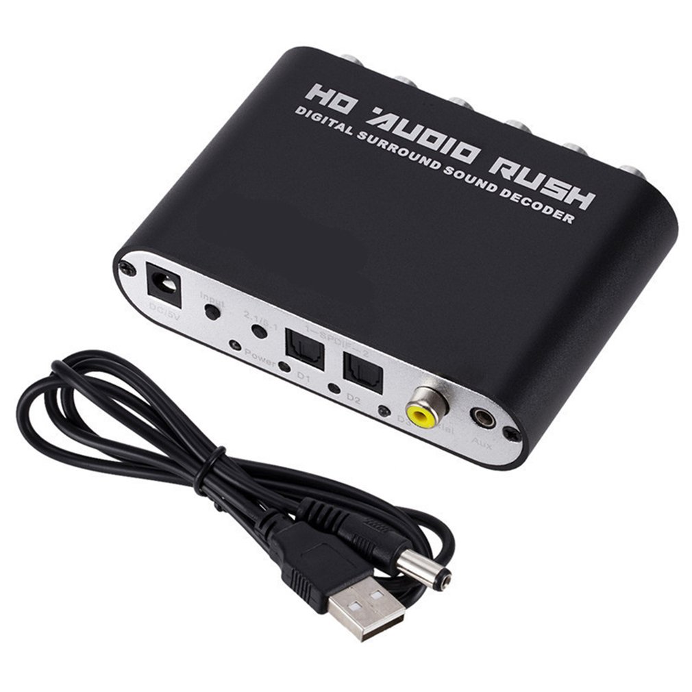 Surround Sound Decoder - Konverter Dekoder Audio Digital 5.1 Saluran