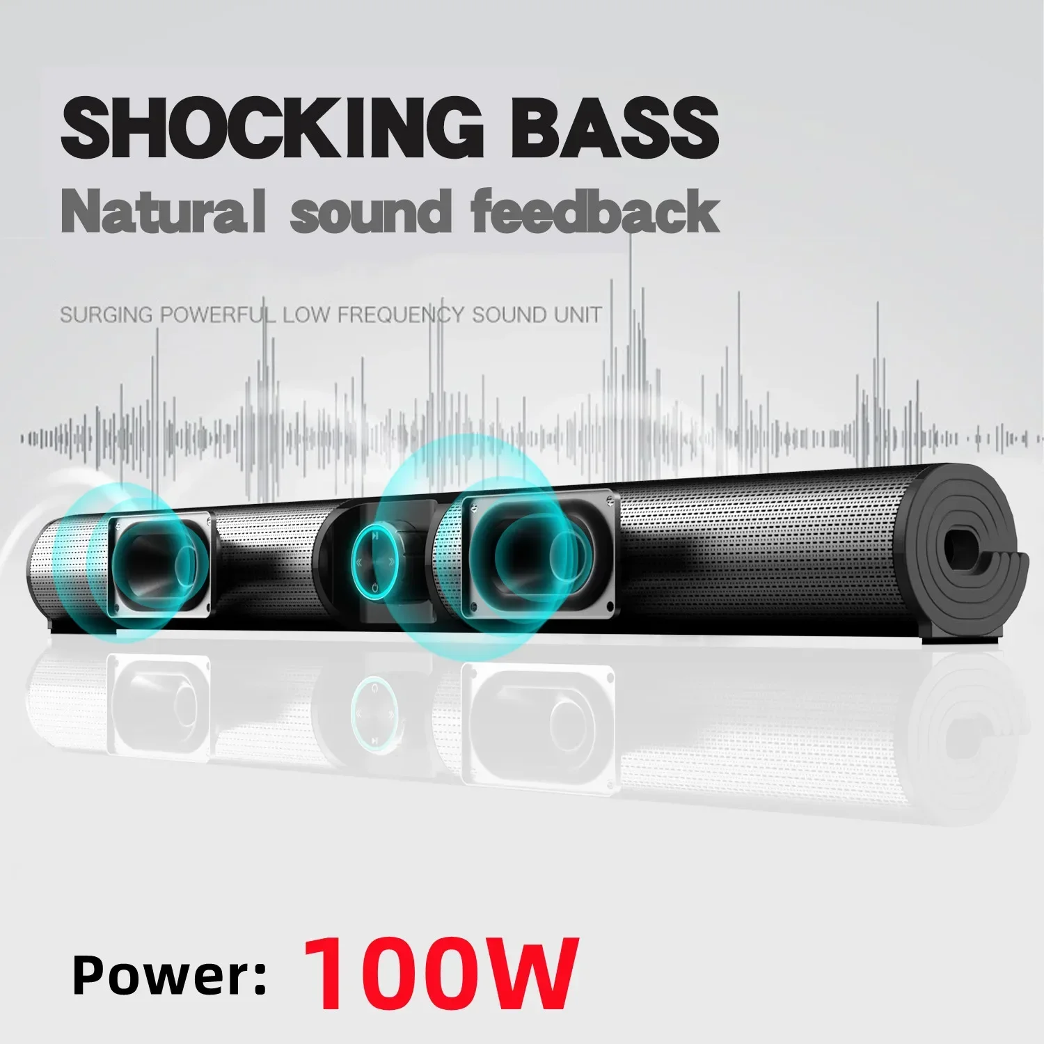 Home Cinema Bose - BS-55 speaker Bluetooth komputer nirkabel 100W,