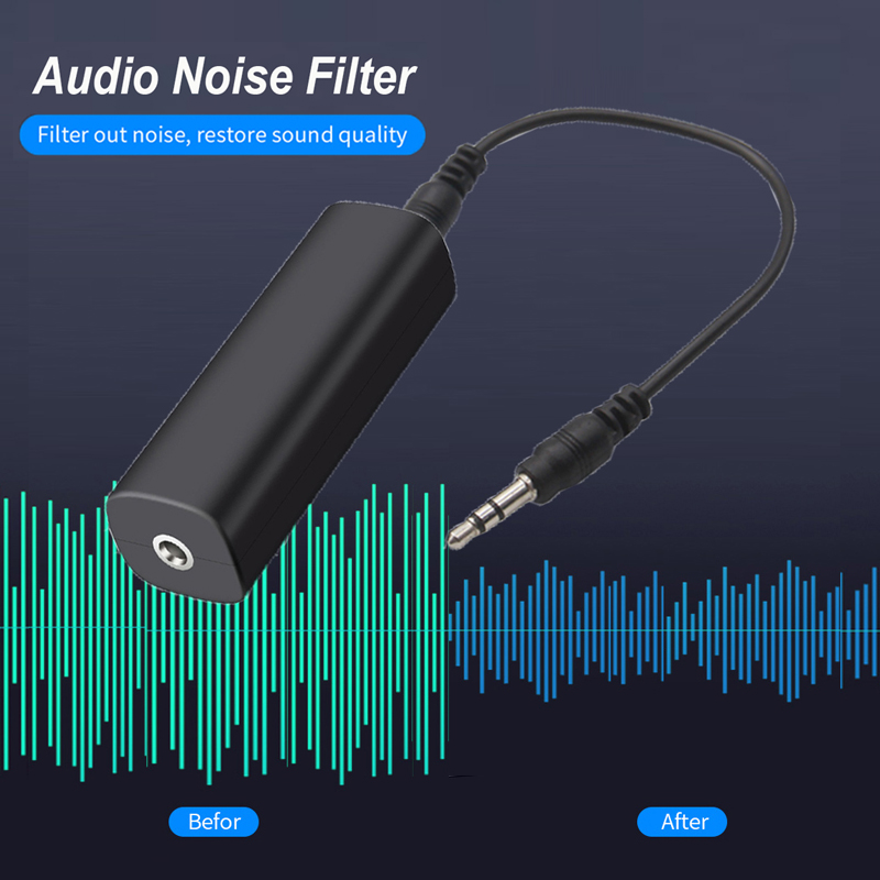 Home Cinema System - Filter Kebisingan Audio Aux 3.5mm, Isolator