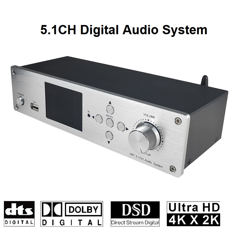 Surround Sound Decoder - Dekoder Audio 5.1CH Bluetooth 5.0 4K60Hz