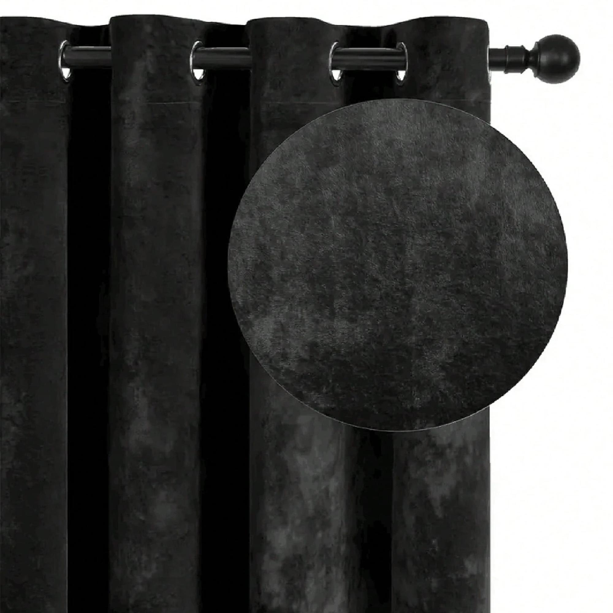 Blackout Curtain Thick - 1 Buah Tirai Penghalang Cahaya Beludru