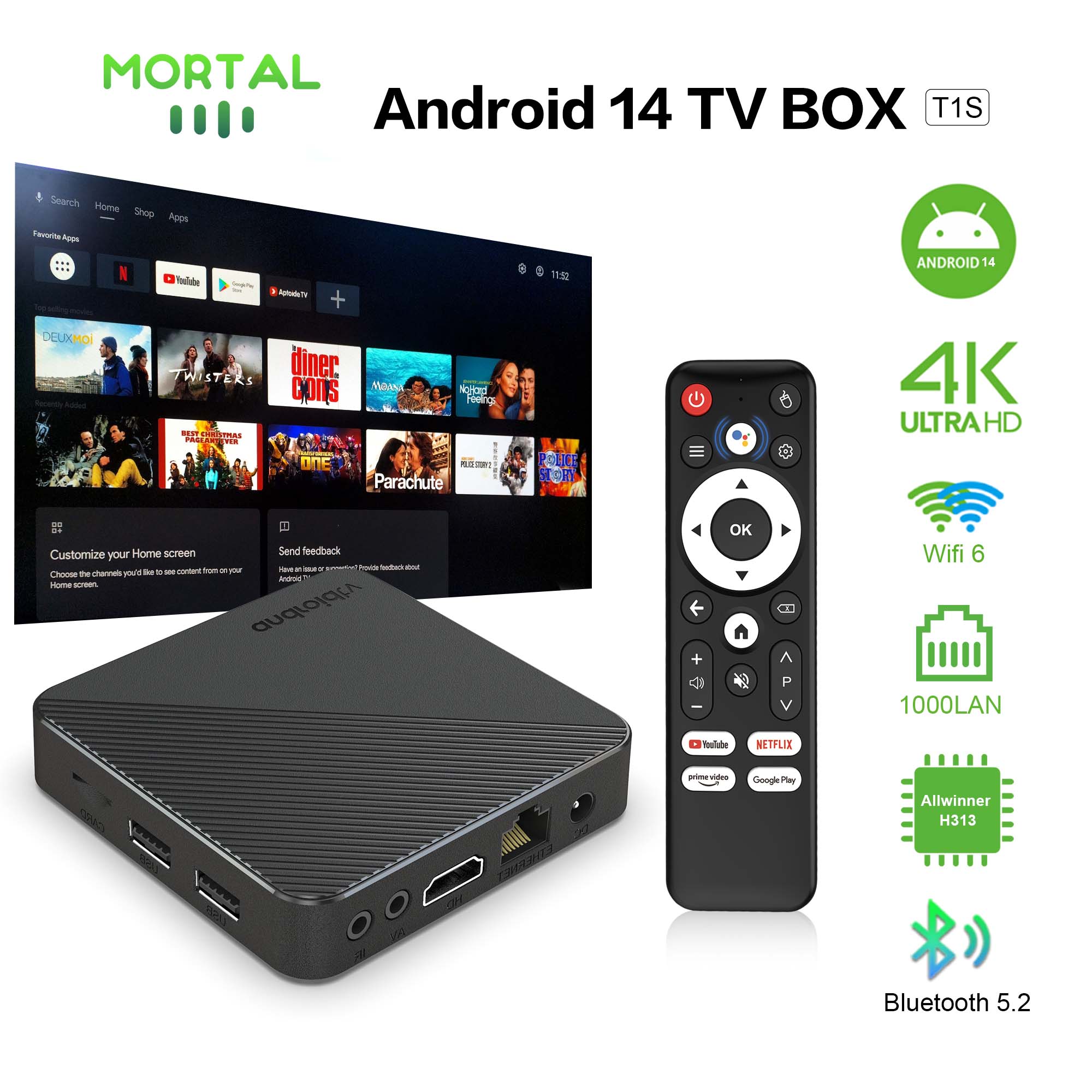 Video Home Cinema - Android 14 Kotak TV Teater Rumah