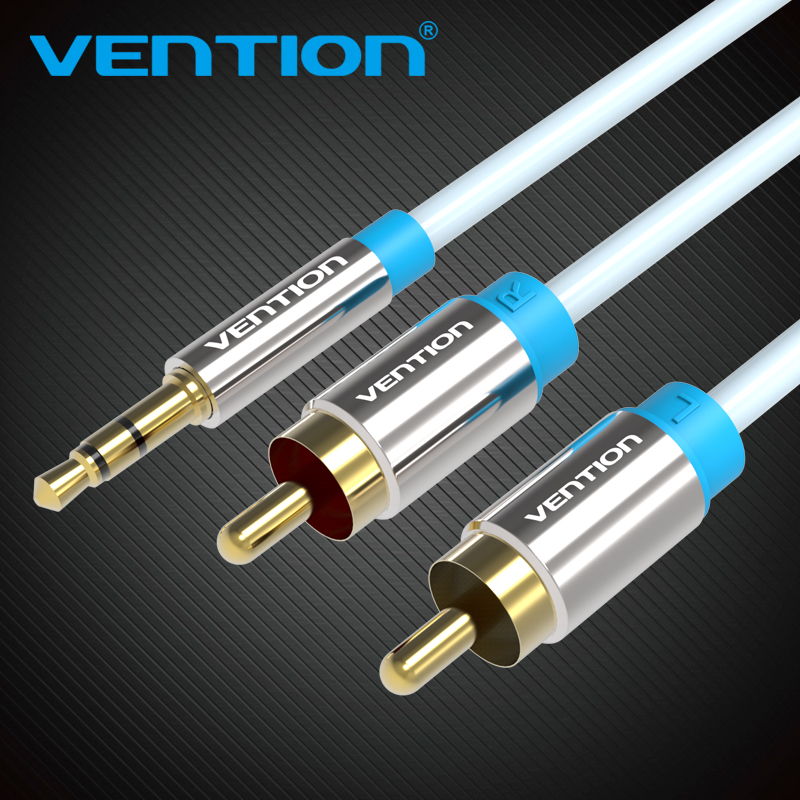 Home Cinema Idea - Vention Kabel RCA 3.5 untuk 2RCA