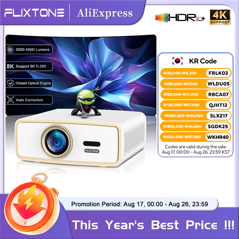 Video Home Cinema - Proyektor Portabel Full HD Flixtone E900