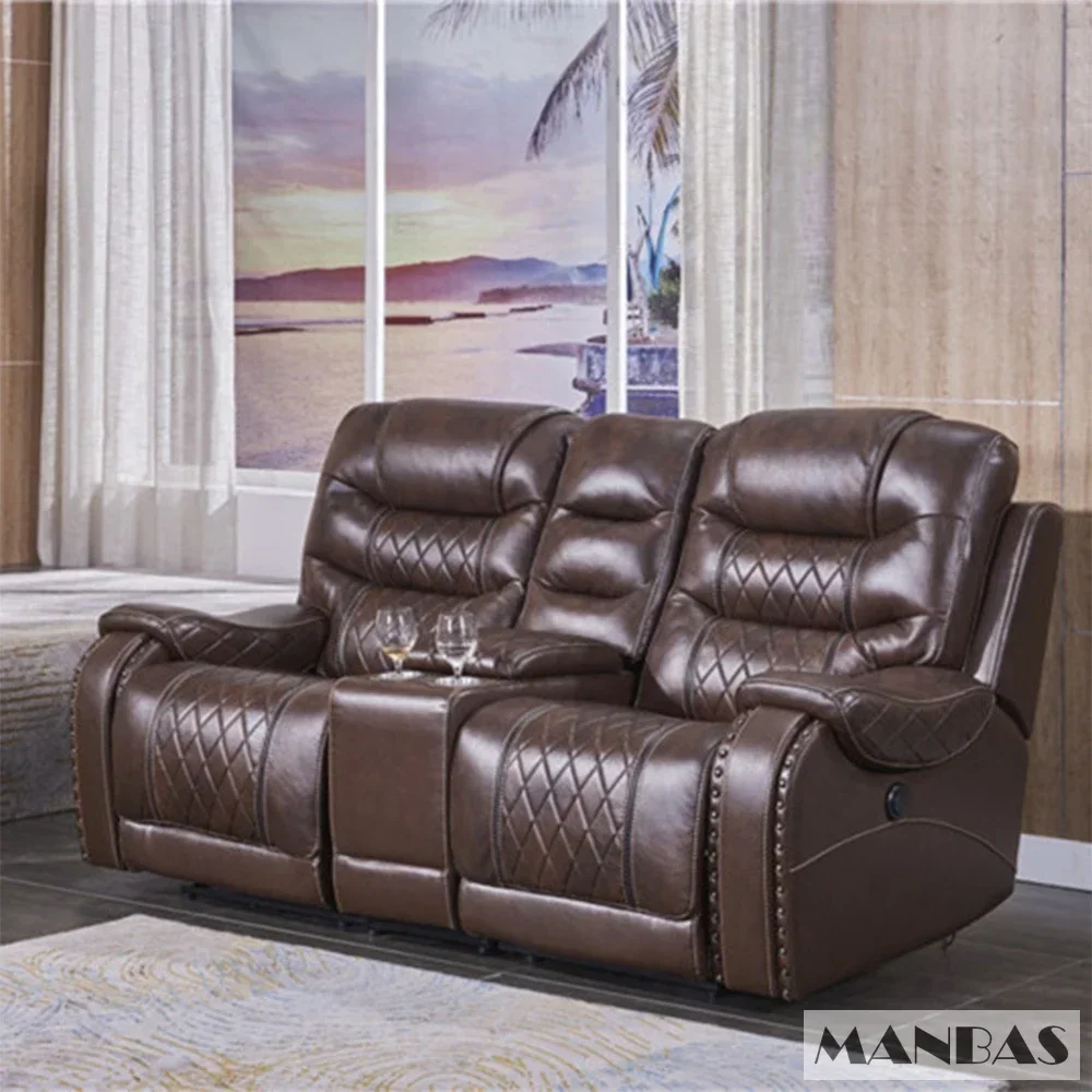 Sofa Recliner Elektrik Kulit A - Home Cinema Couch ulasan dan harga
