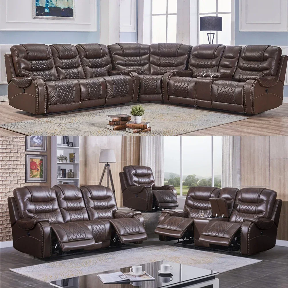 Sofa Recliner Elektrik Kulit A - Home Cinema Couch ulasan dan harga