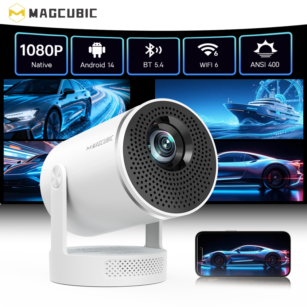 Proyektor Magcubic Android 14  - Video Home Cinema ulasan dan harga
