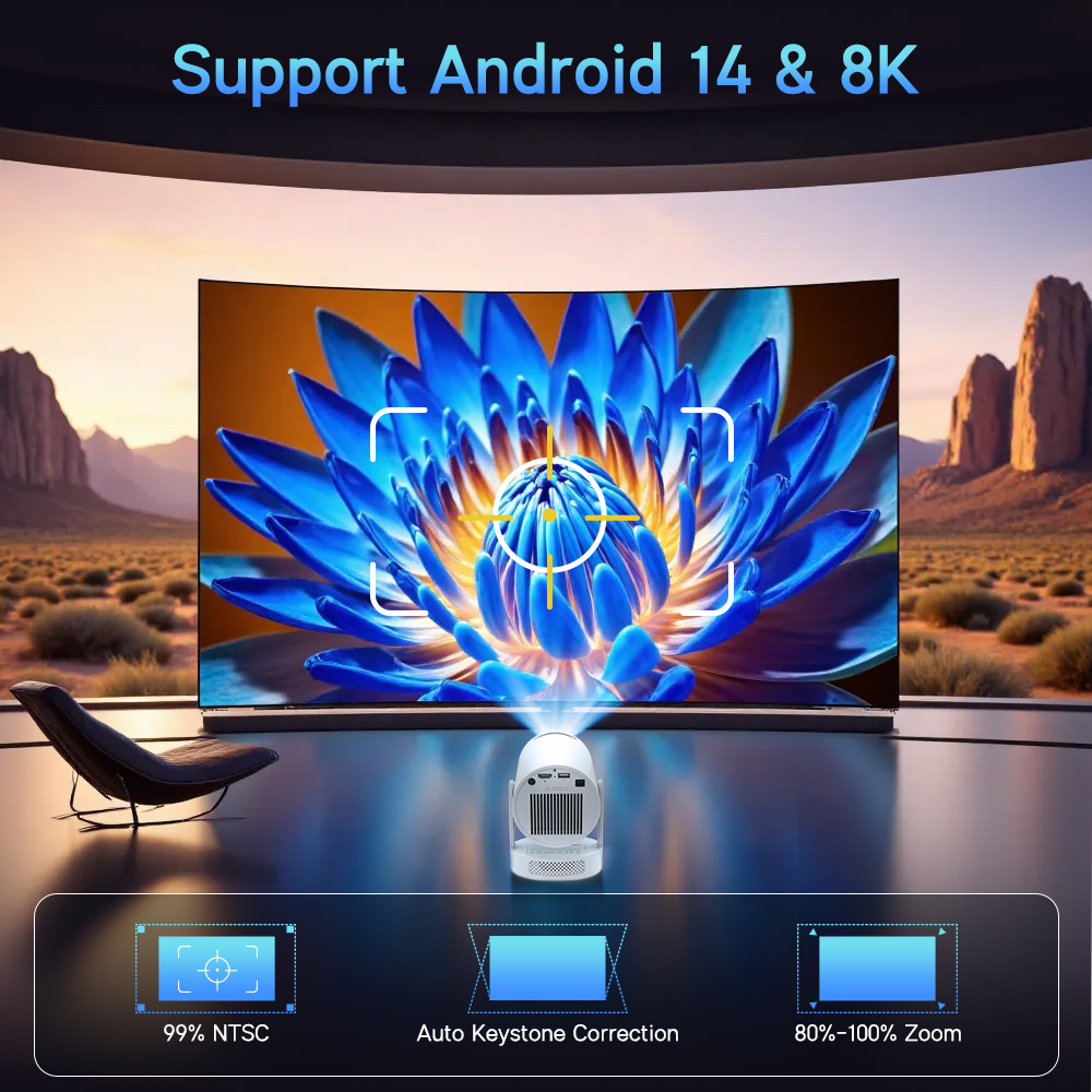 Proyektor Magcubic Android 14  - Video Home Cinema ulasan dan harga