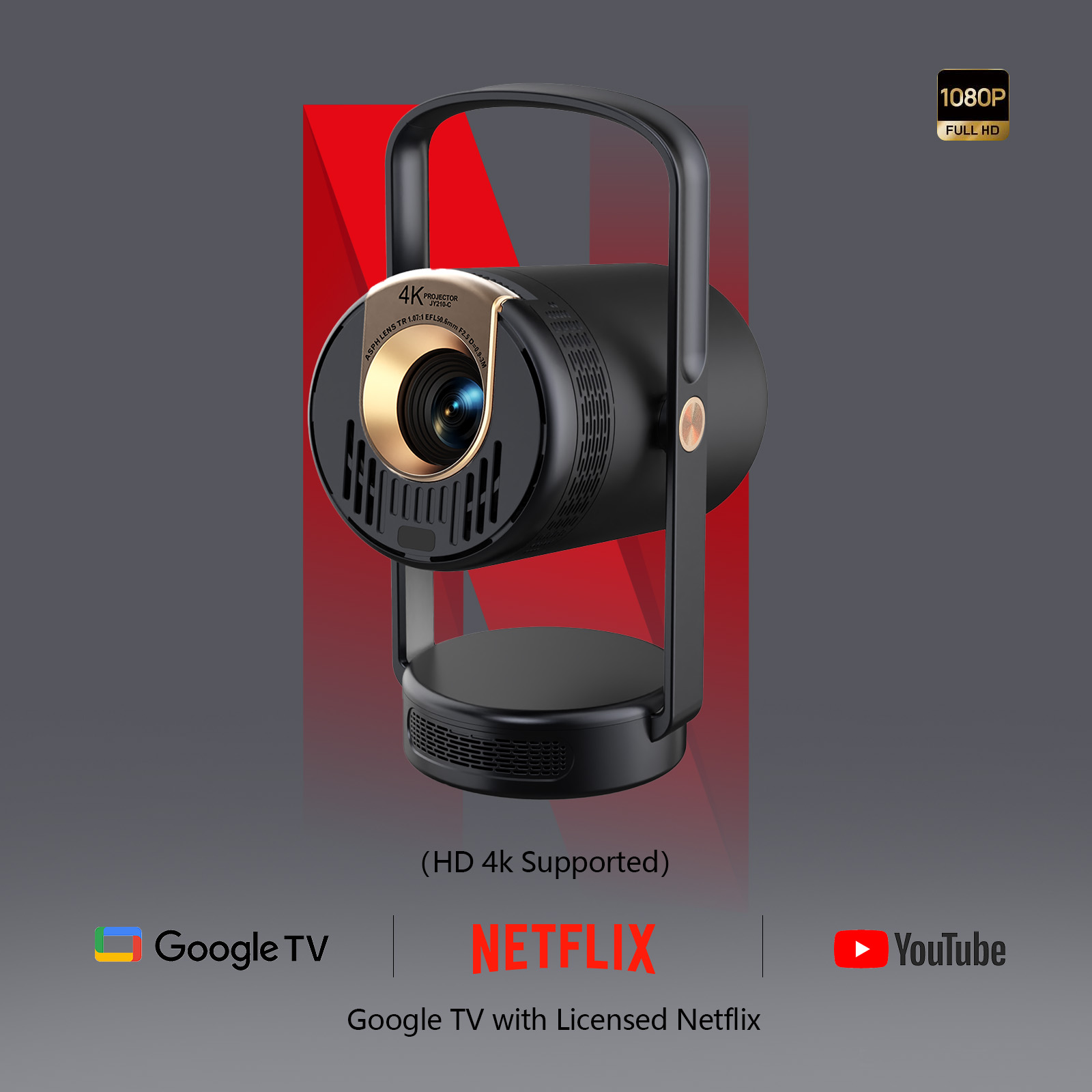 Proyektor Portabel Pintar Baru - Home Cinema Movies ulasan dan harga