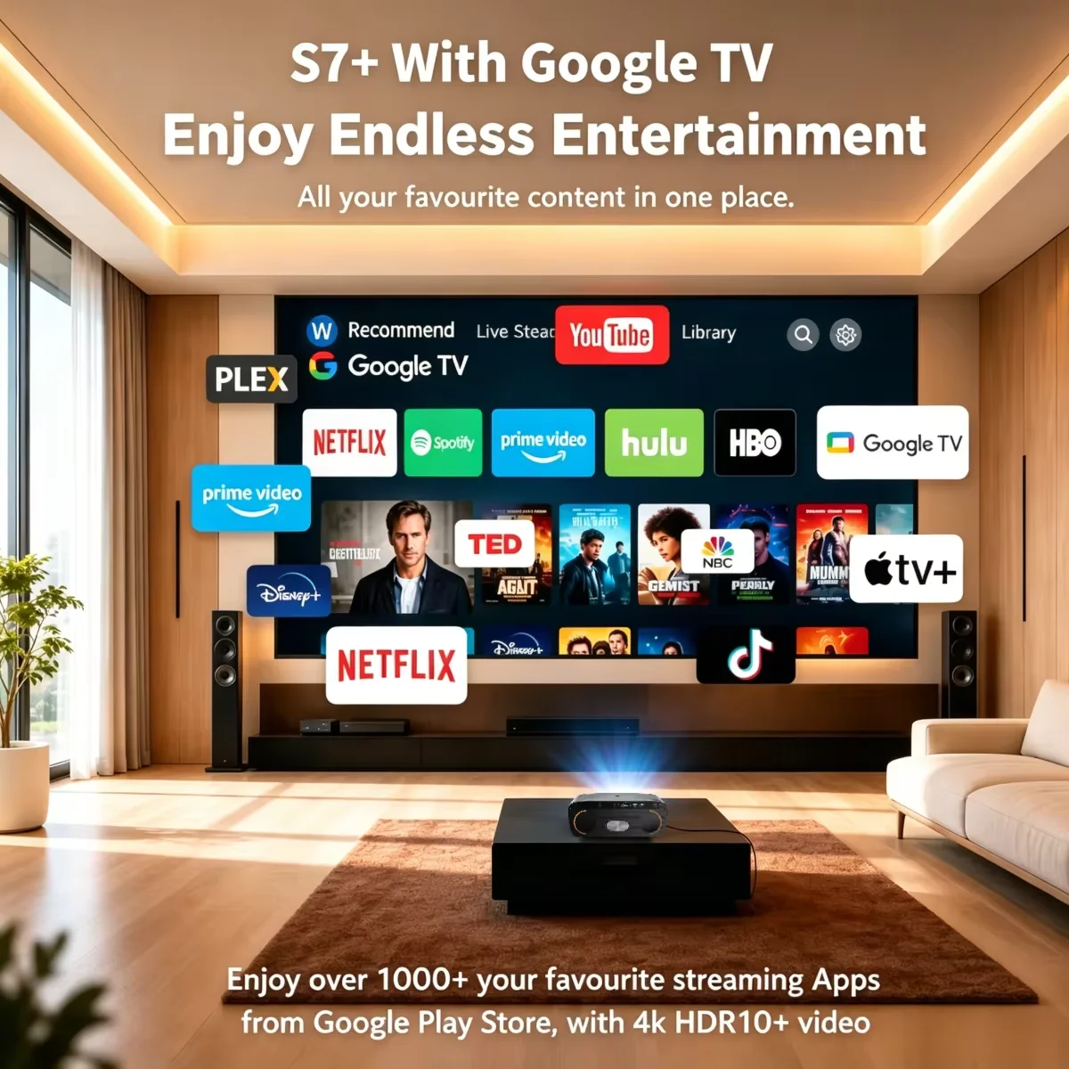 Proyektor S7 4200ANSI Native 1 - Home Cinema Couch ulasan dan harga