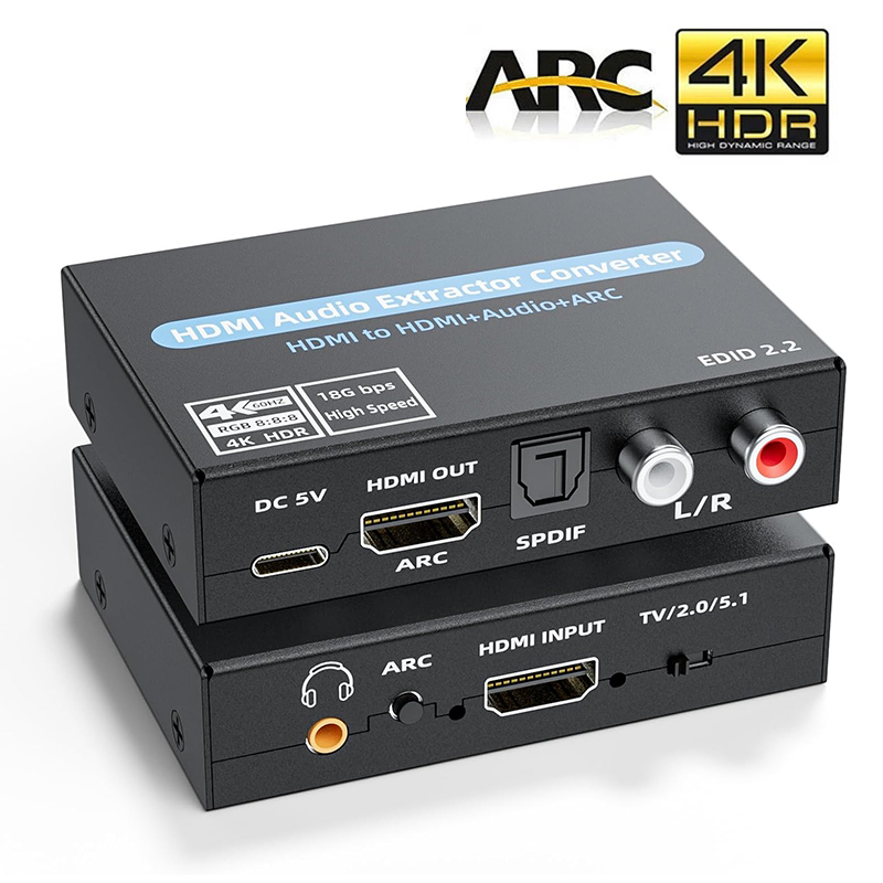 Ekstraktor Audio HDMI 4K@60Hz  - Surround Sound Decoder ulasan dan harga