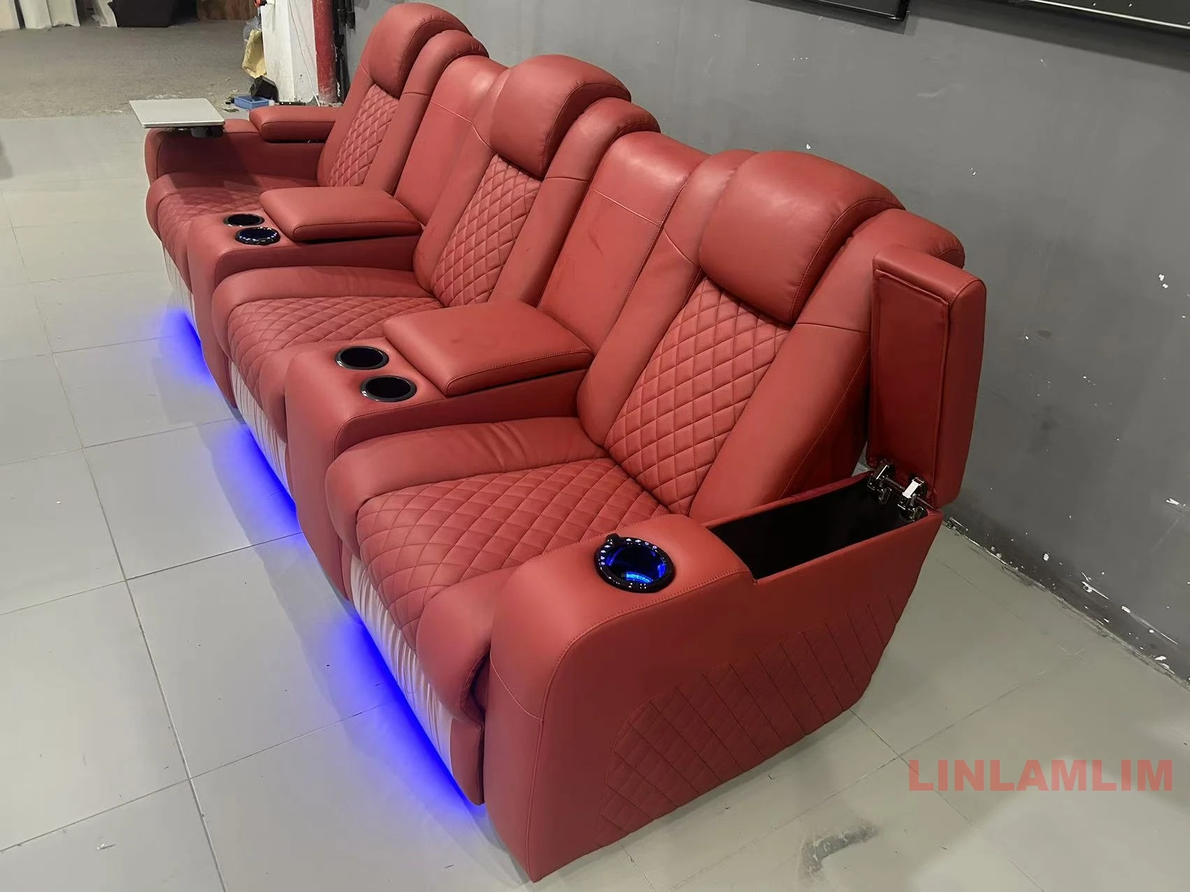 Linlamlim Sofa kursi 3 kursi,  - Home Cinema Recliners ulasan dan harga