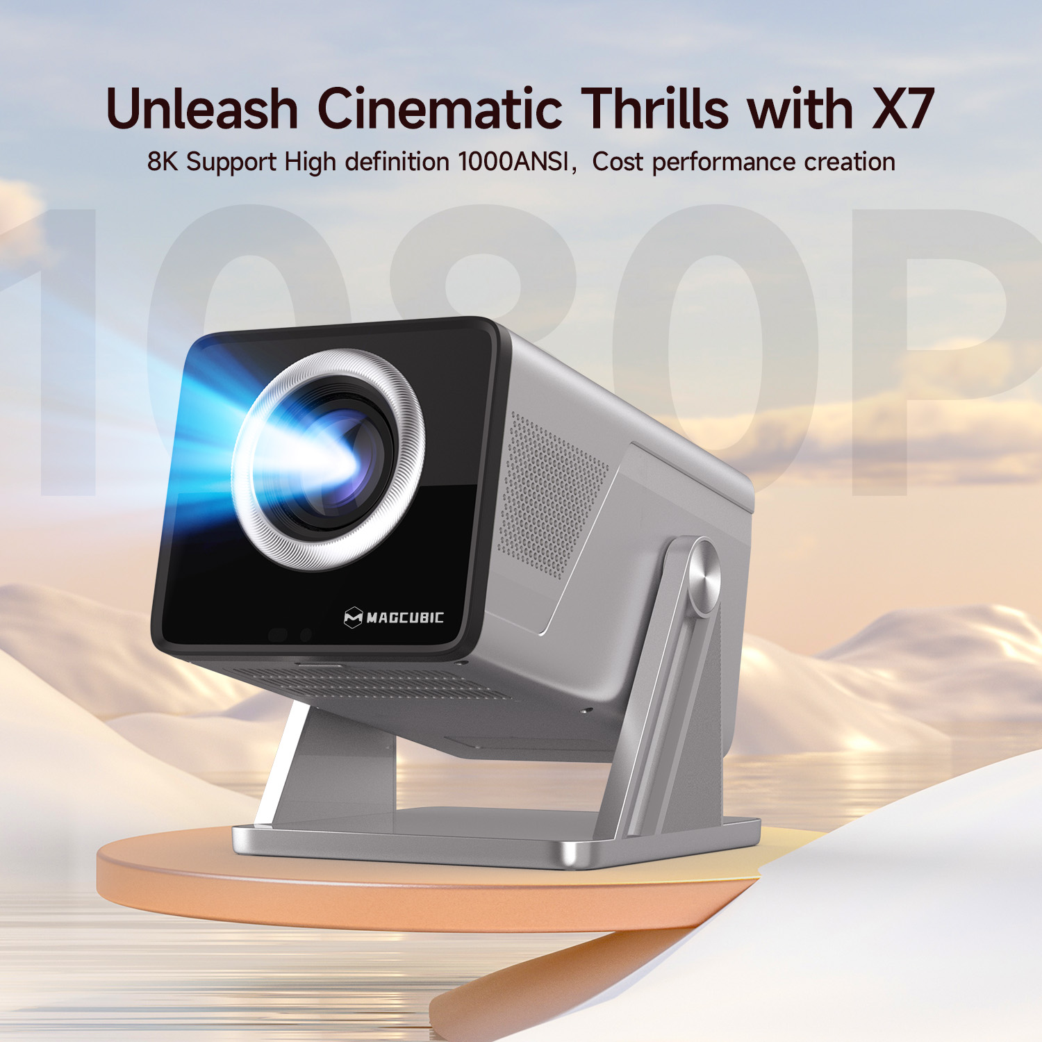 Proyektor Magcubic 8K HD 1080P - Video Home Cinema ulasan dan harga