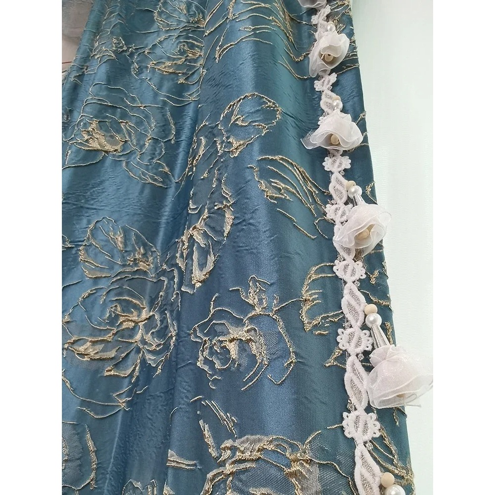Gorden Blackout Jacquard Motif - Blackout Curtain Thick ulasan dan harga