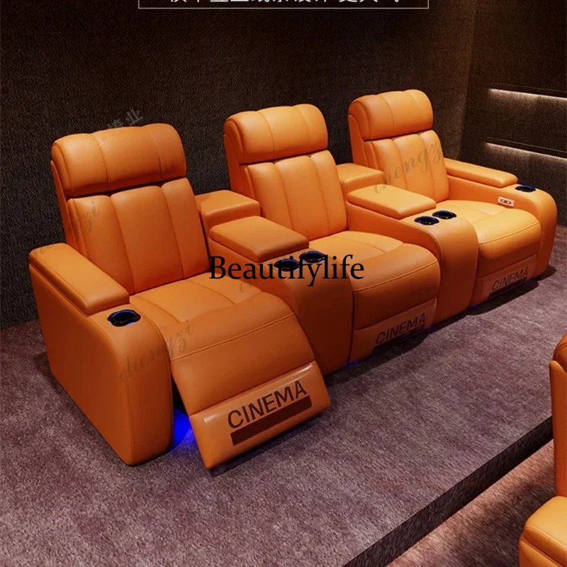 Kursi Bioskop Elektrik Kulit A - Home Cinema Recliners ulasan dan harga
