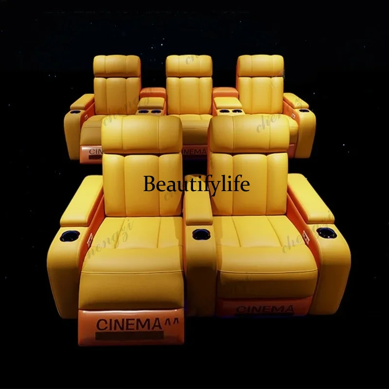 Kursi Bioskop Elektrik Kulit A - Home Cinema Recliners ulasan dan harga