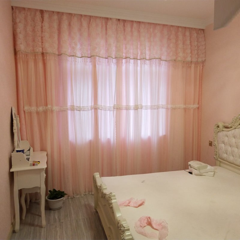 Tirai Mawar 3D Renda Merah Mud - Blackout Curtain Thick ulasan dan harga