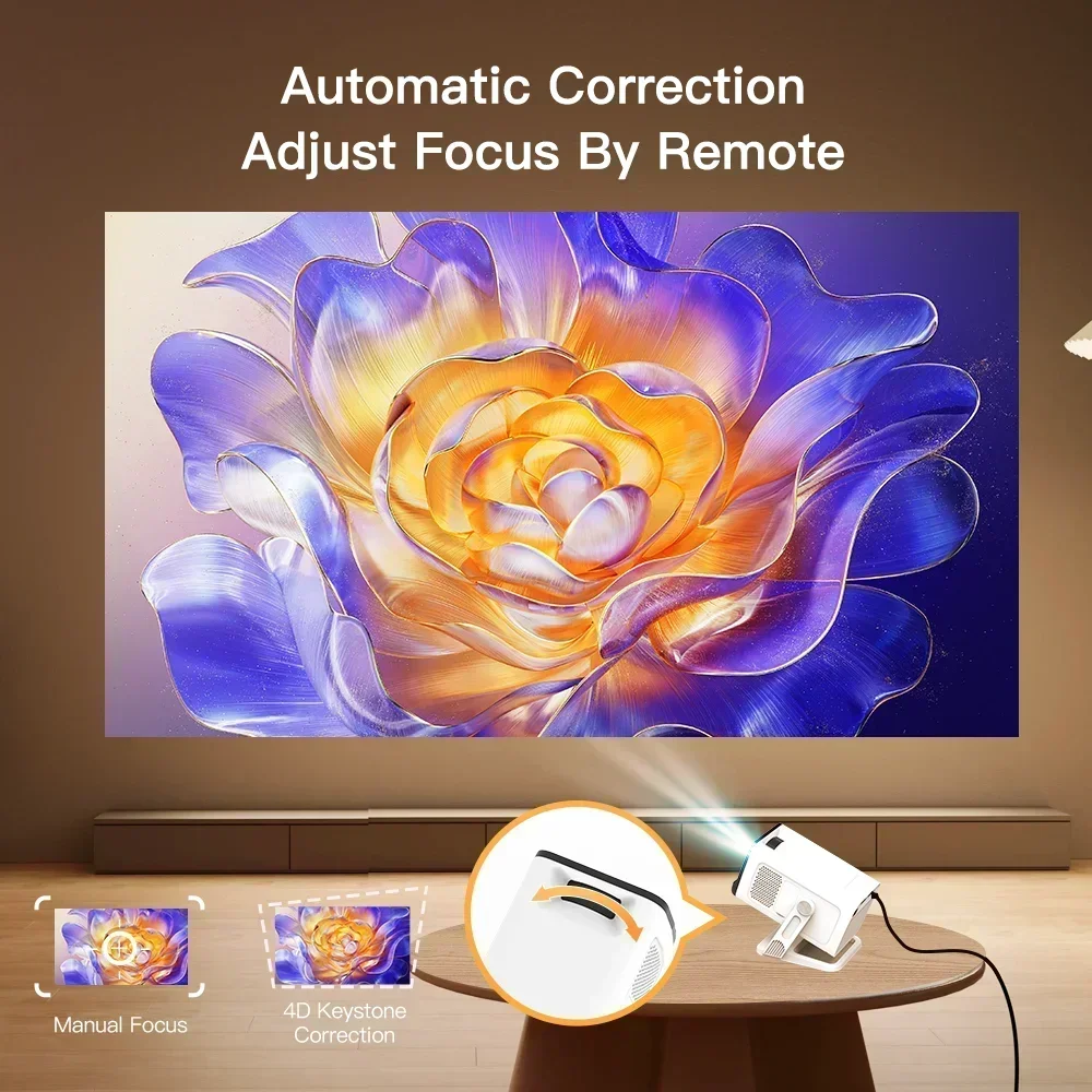 Proyektor Mini Wifi6 dan BT5.4 - Video Home Cinema ulasan dan harga
