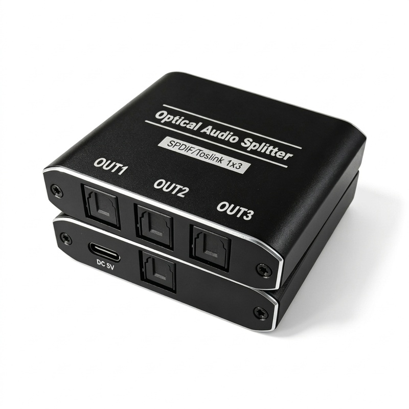 Splitter Audio Optik 1 masuk 3 - Surround Sound Decoder ulasan dan harga
