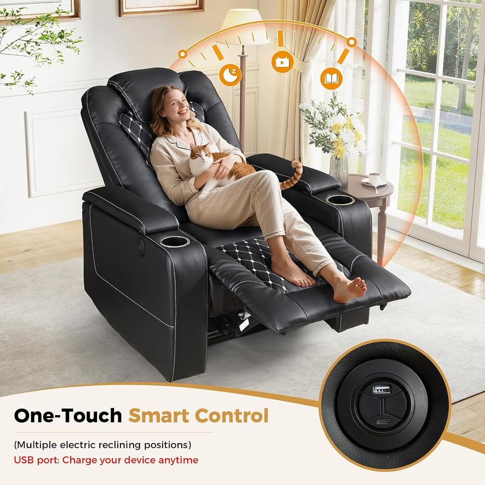 Kursi Recliner Elektrik dengan - Home Cinema Couch ulasan dan harga