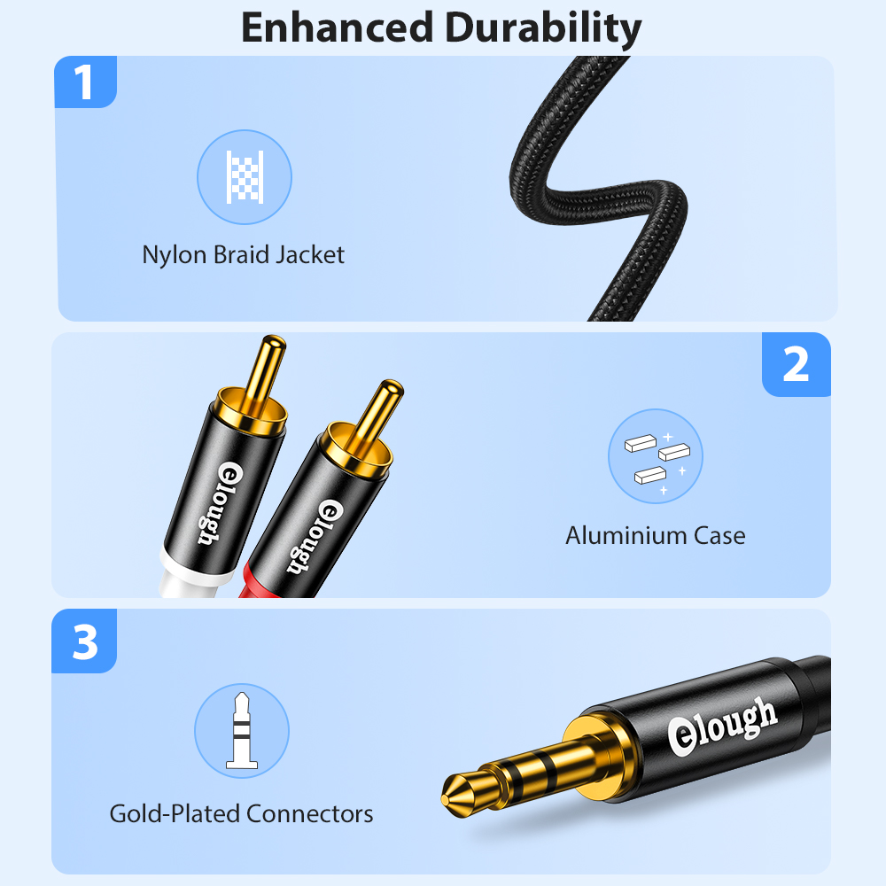Kabel RCA Eleugh Kabel Speaker - Home Cinema Idea ulasan dan harga