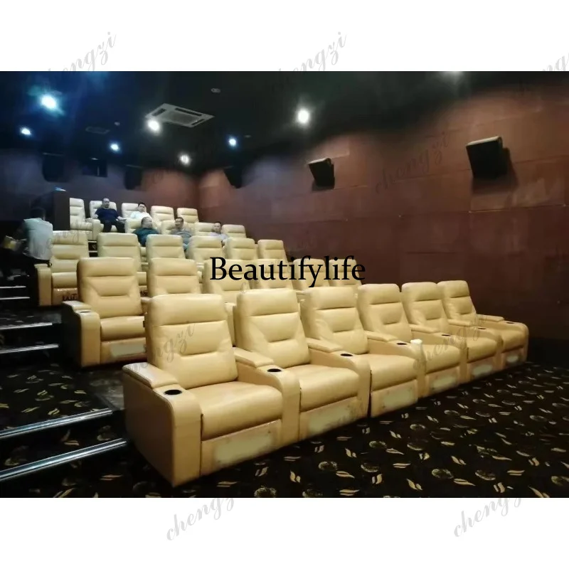 Set Sofa Kulit A49 Dengan KURS - Home Cinema Couch ulasan dan harga