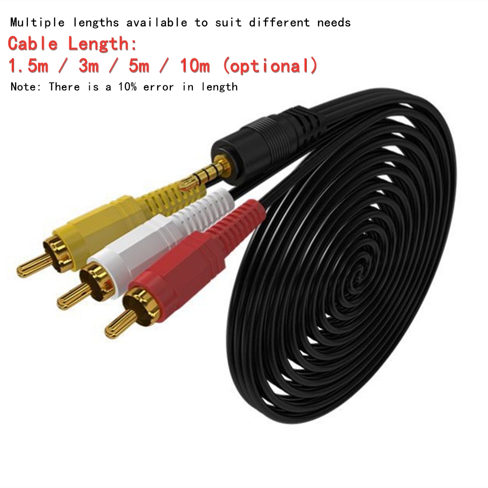 Kabel Audio Video RCA 3.5Mm Ke - Video Home Cinema ulasan dan harga