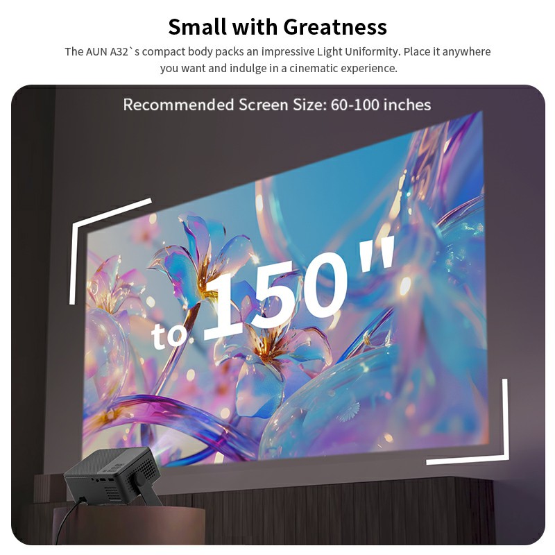 AUN A32 Pro Proyektor Android  - Home Cinema Movies ulasan dan harga