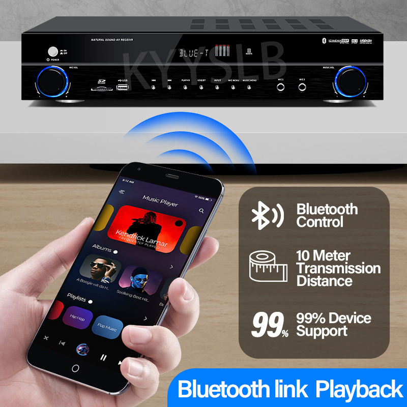 900W Amplifier Blueteeth Audio - Home Cinema Idea ulasan dan harga