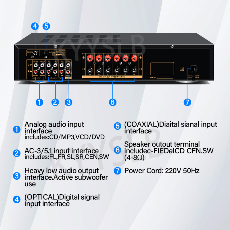 900W Amplifier Blueteeth Audio - Home Cinema Idea ulasan dan harga