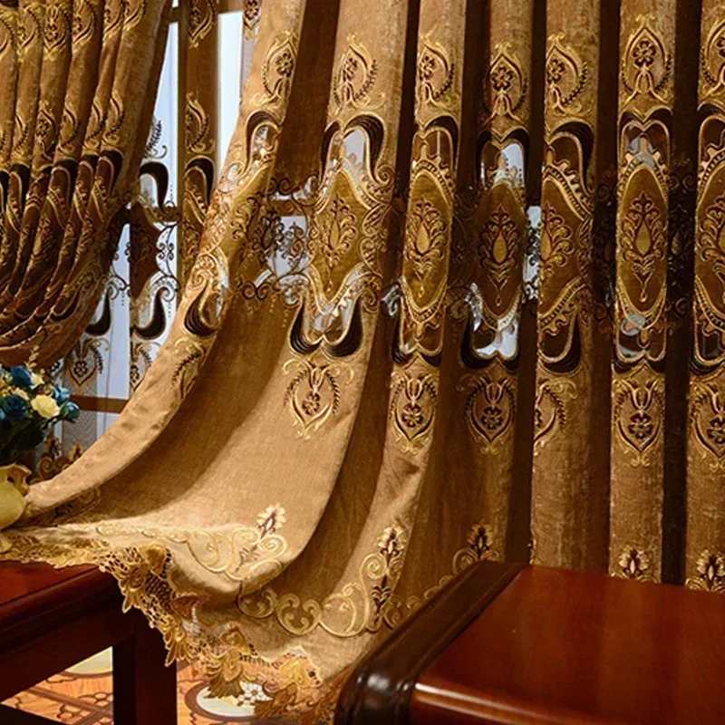 Gaya Eropa Bordir Tirai Istana - Blackout Curtain Thick ulasan dan harga
