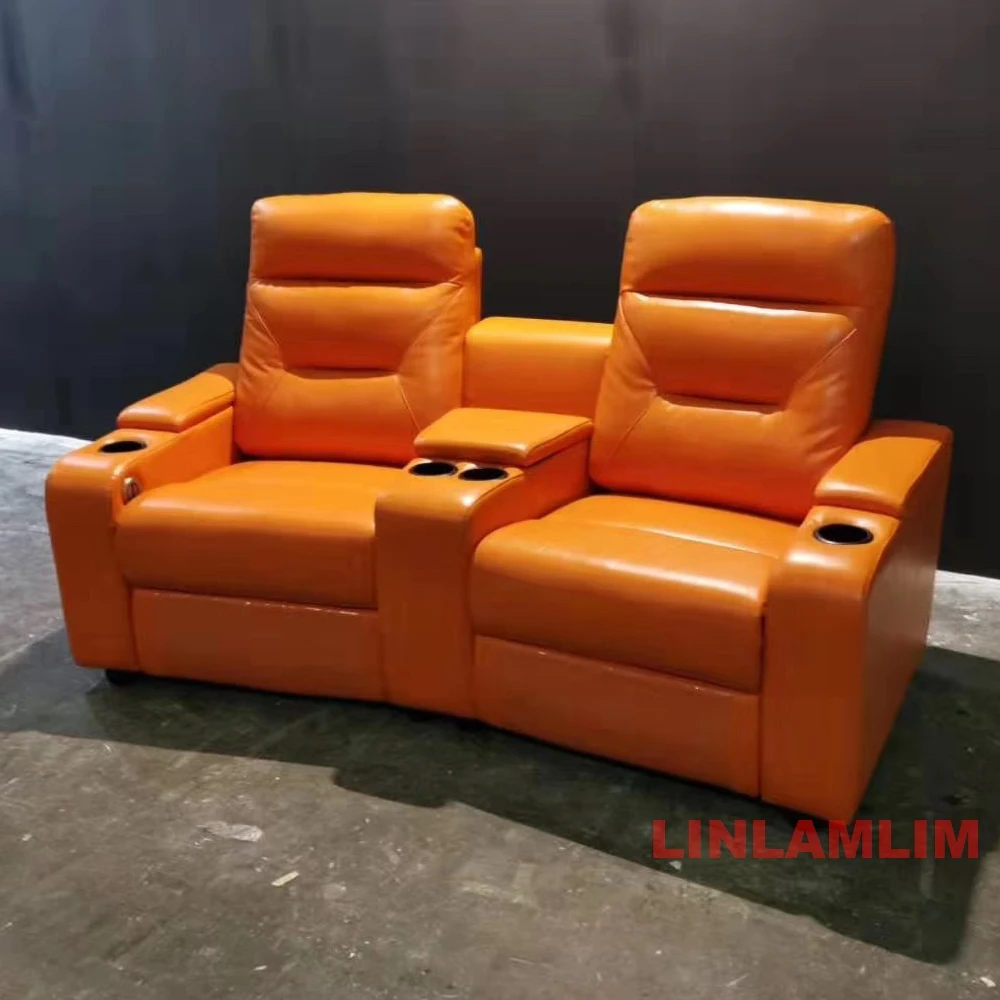 Linlamlim set Sofa kulit asli, - Home Cinema Couch ulasan dan harga