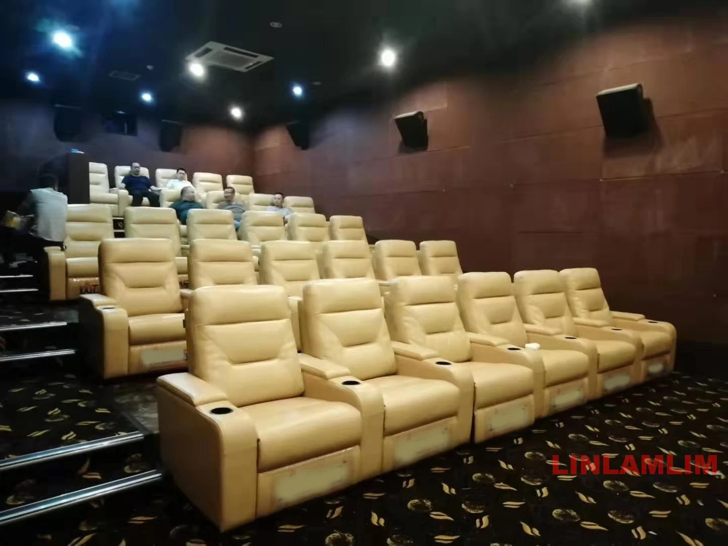 Linlamlim set Sofa kulit asli, - Home Cinema Couch ulasan dan harga
