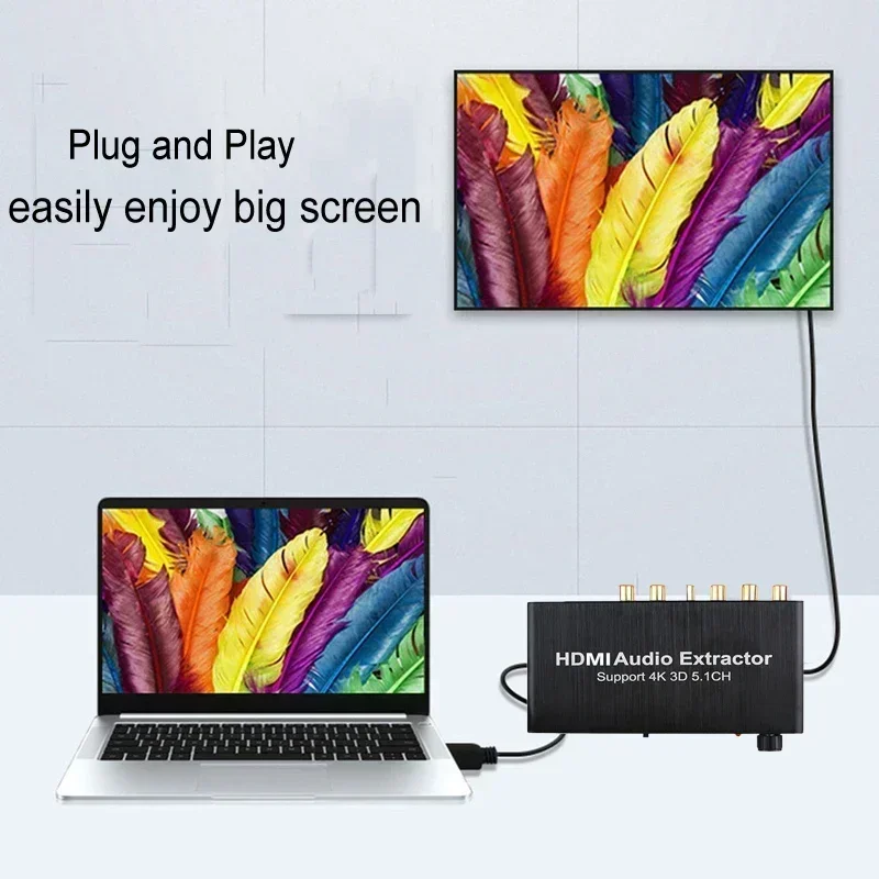 Dekoder Ekstraktor Audio 4K 3D - Surround Sound Decoder ulasan dan harga