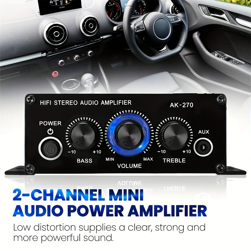 AK-270 400W Amplifier Daya Min - Home Cinema System ulasan dan harga