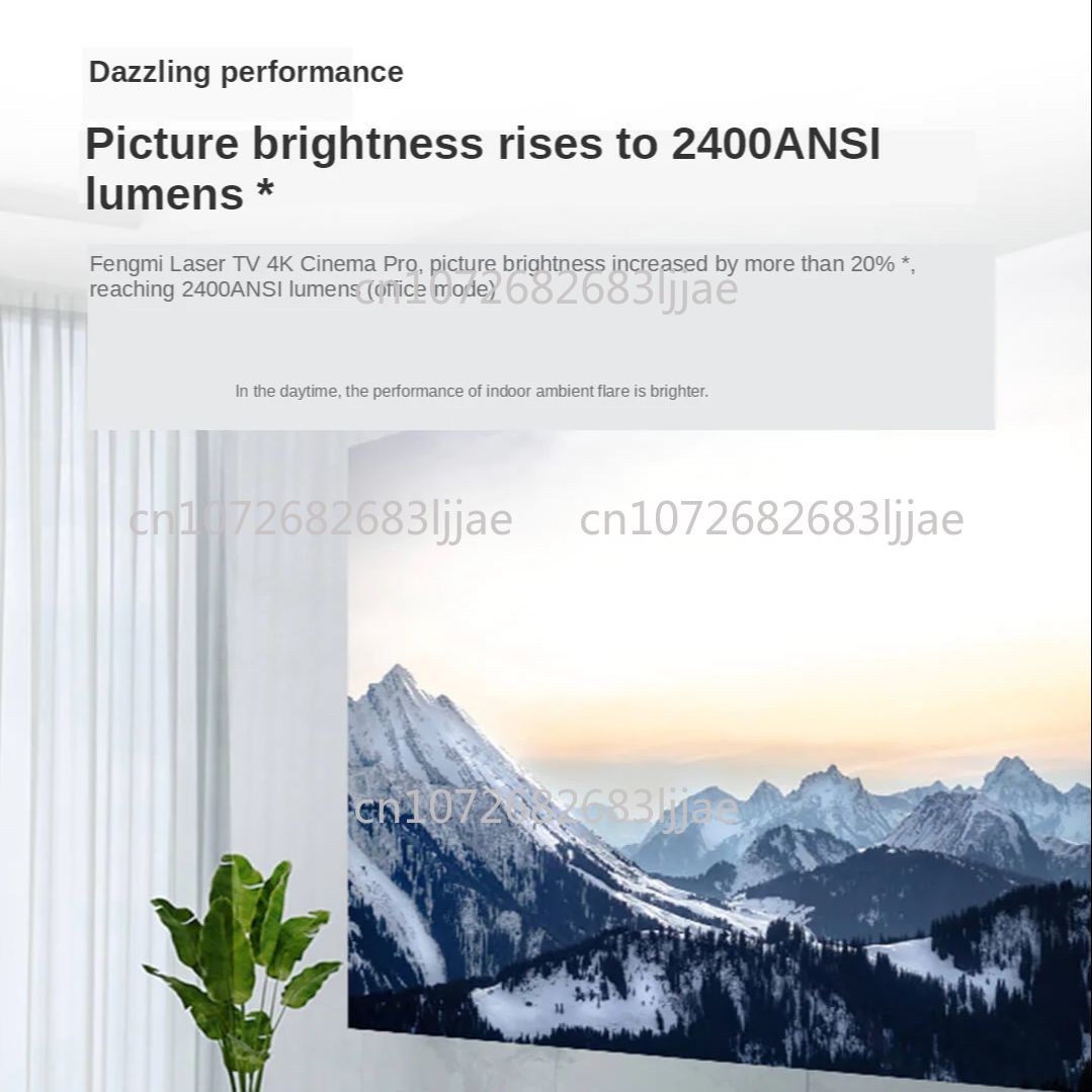 TV Proyektor Laser 4K Cinema P - Home Cinema Tv ulasan dan harga