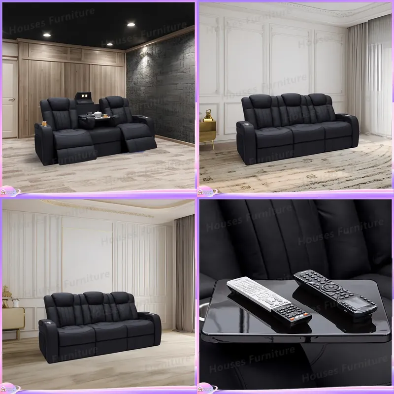 Kursi Sofa Recliner Kulit untu - Home Cinema Recliners ulasan dan harga