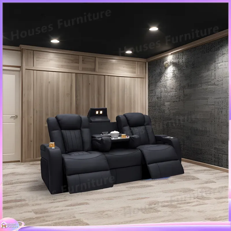 Kursi Sofa Recliner Kulit untu - Home Cinema Recliners ulasan dan harga