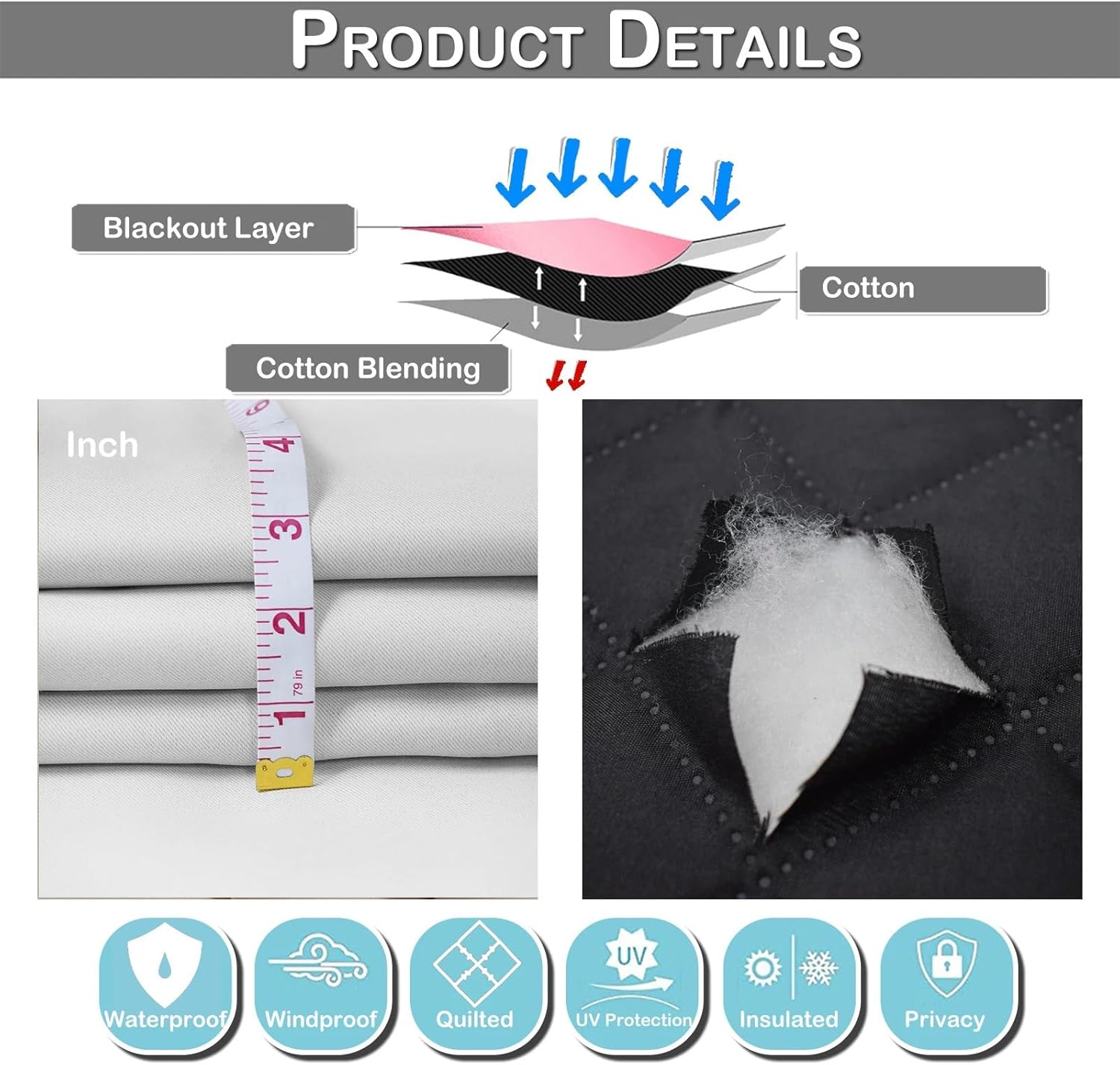 Tirai Musim Dingin Tahan Air u - Blackout Curtain Thick ulasan dan harga