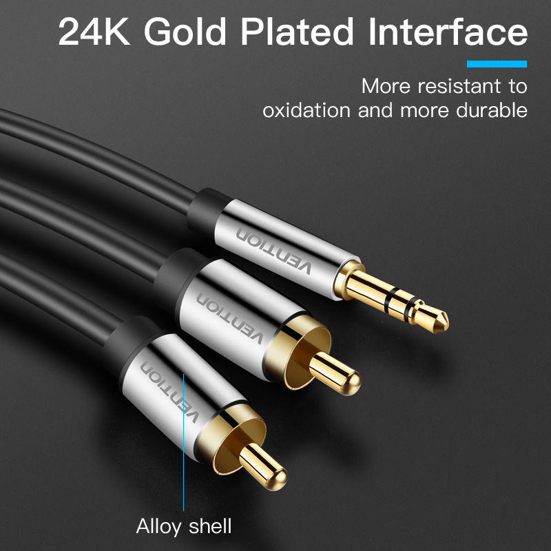 Vention Kabel RCA 3.5 untuk 2R - Home Cinema Idea ulasan dan harga