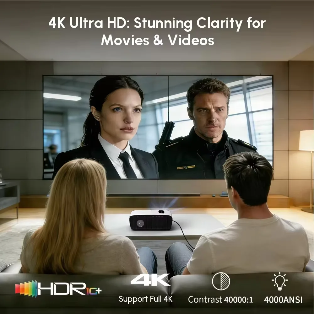 Proyektor NewA9S 4k Auto Fokus - Home Cinema Movies ulasan dan harga