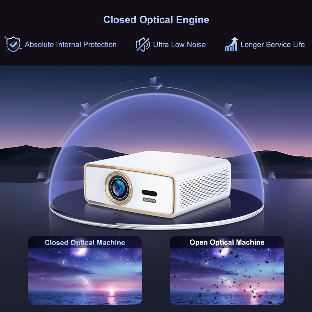 Proyektor Portabel Full HD Fli - Video Home Cinema ulasan dan harga