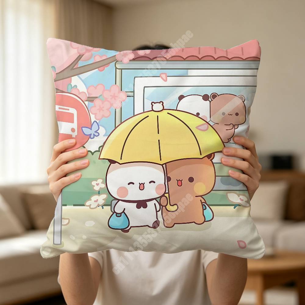 Sarung Bantal Cetak Kartun B-B - Home Cinema Couch ulasan dan harga