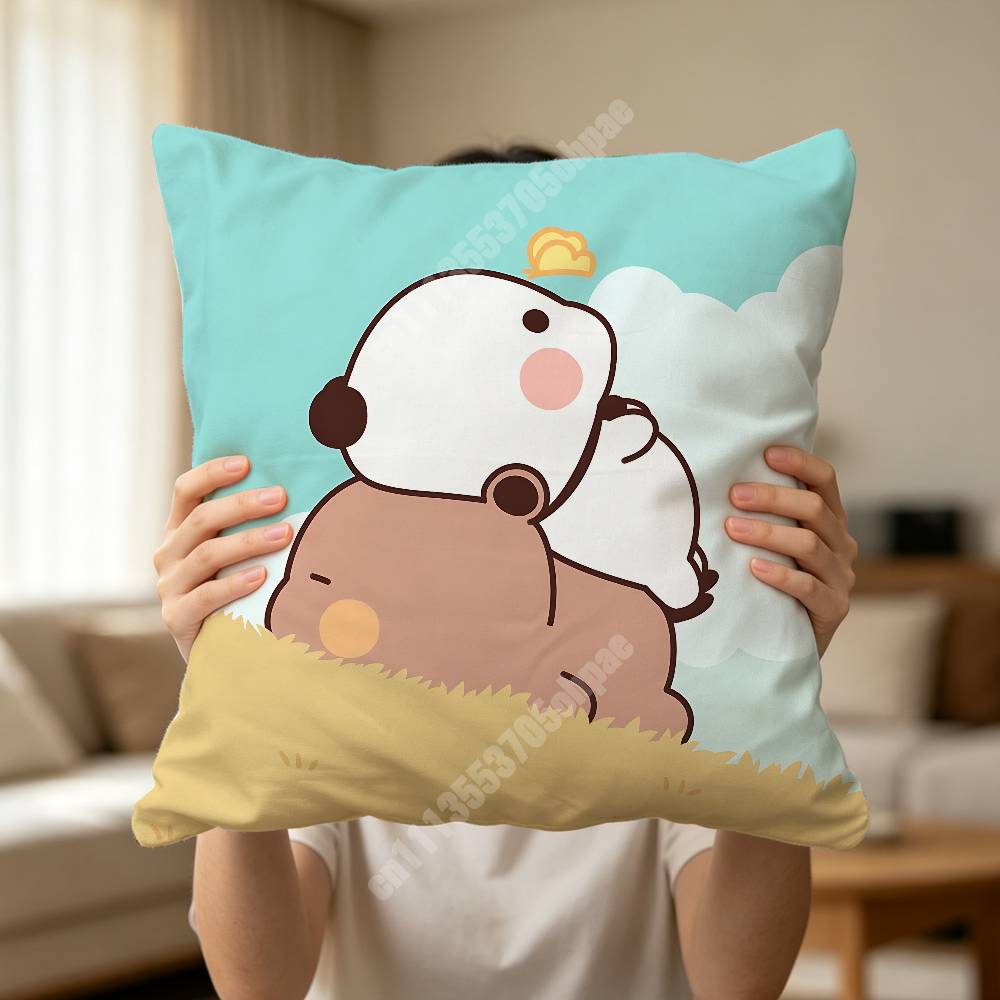 Sarung Bantal Cetak Kartun B-B - Home Cinema Couch ulasan dan harga